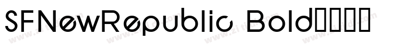SFNewRepublic Bold字体转换